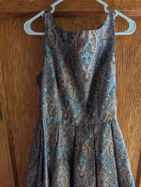 BB Dakota Sleeveless Paisley Fit-and-Flare Dress in Beautiful Colors